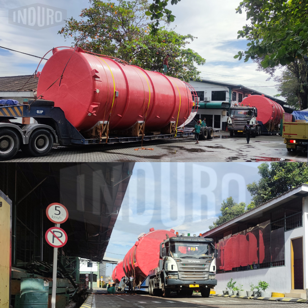 FRP Hydrochloric Acid Storage Tank, Palembang